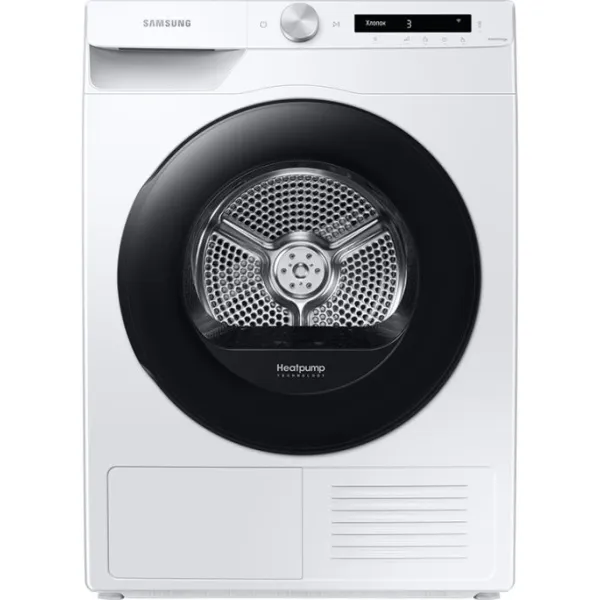 Сушильная машина Samsung DV90T5240AW (Heat Pump (тепловой насос), A+++, макс.загрузка 9 кг, уровень шума 63 дБ)