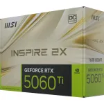 Видеокарта GeForce RTX 5060 Ti 2407МГц 16Гб MSI (GDDR7, 128бит, 1xHDMI, 3xDP)