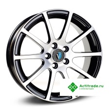 Venti 1603 R16/6.5J PCD 4x100 ET 37 ЦО 60,1 черный с полированной лицевой поверхностью