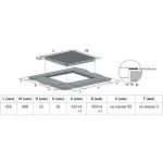 Индукционная варочная поверхность Weissgauff HI 430 BM Flex Zone