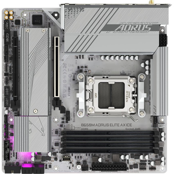 Материнская плата Gigabyte B650M A ELITE AX ICE (x)