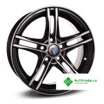 Venti 1505 R15/6J PCD 5x100 ET 38 ЦО 57,1 черный с полированной лицевой поверхностью