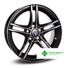 Venti 1505 R15/6J PCD 5x100 ET 38 ЦО 57,1 черный с полированной лицевой поверхностью