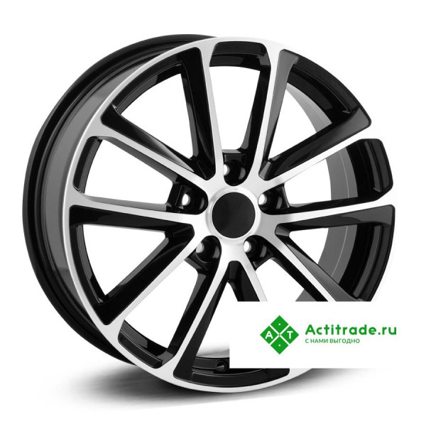 LegeArtis MZ121 R17/7J PCD 5x114,3 ET 45 ЦО 67,1 черный с полированной лицевой поверхностью