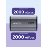 Внешний жесткий диск SSD 512Гб ADATA Elite (2.5