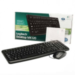 Клавиатура и мышь Logitech Desktop MK120 Black USB (классическая мембранная, 104кл, светодиодная, кнопок 2, 1000dpi)