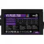 Блок питания Aerocool VX Plus 750W (ATX, 750Вт, 20+4 pin, ATX12V 2.3, 1 вентилятор)