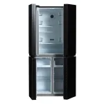 Холодильник Hyundai CM5005F (No Frost, A, 3-камерный, Side by Side, объем 511:310/156л, инверторный компрессор, черное стекло)