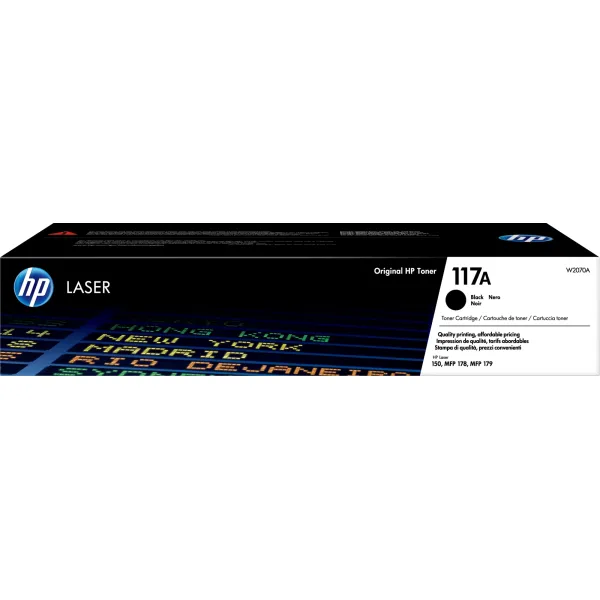 Тонер-картридж HP 117A (черный; 1000стр; Laser 150, MFP 178, 179)