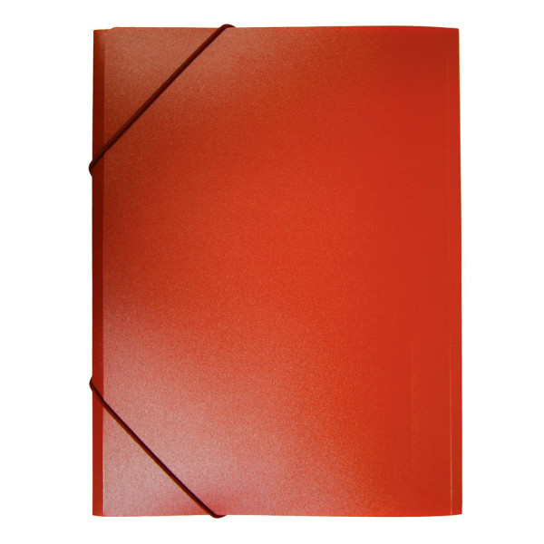 Папка на резинке Buro PRB04RED (A4, пластик, толщина пластика 0,5мм, ширина корешка 15мм, красный)