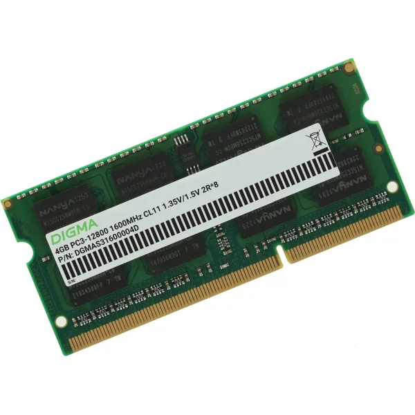 Память SO-DIMM DDR3 4Гб 1600МГц Digma (12800Мб/с, CL11, 204-pin)