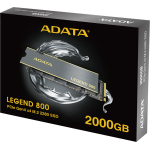 Жесткий диск SSD 2Тб ADATA Legend 800 (M.2, 3500/2800 Мб/с, PCIE 4.0 X4)