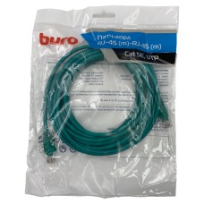 Патч-корд Buro 1645937 (RJ-45 (m), RJ-45 (m), алюминий омедненный, 5м, 4пары, UTP)