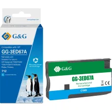 Картридж G&G GG-3ED67A (голубой; 29стр; DesignJet T650, T630, T250, T230, T210, Studio Plotter Printers) [GG-3ED67A]