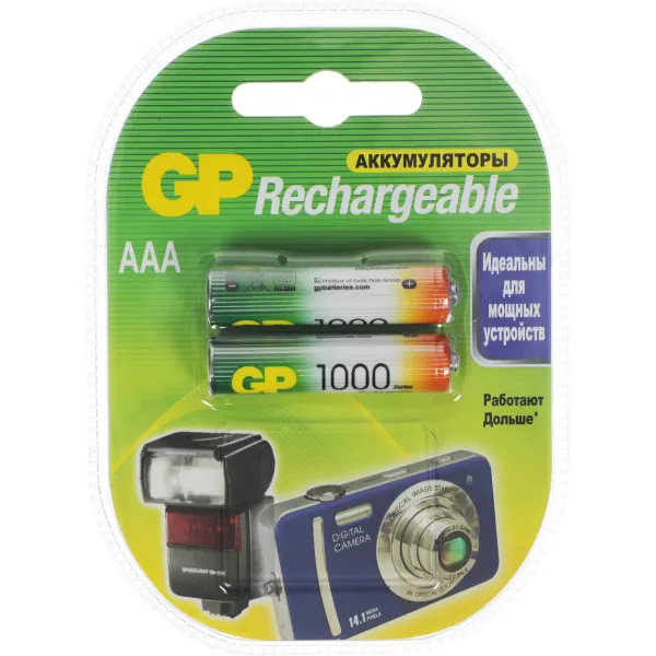 Аккумуляторная батарейка GP Ni-Mh 950 мА·ч Rechargeable 1000 Series AAA