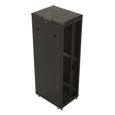 Шкаф серверный напольный Hyperline TTB-4281-DD-RAL9004 (42U, 800x1000мм, IP20, 800кг) [TTB-4281-DD-RAL9004]