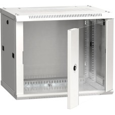 Шкаф коммутационный настенный IEK LWR3-06U64-GF (6U, 600x370x450мм, IP20, 90кг) [LWR3-06U64-GF]