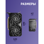 Видеокарта GeForce RTX 4060TI 2565МГц 8Гб MSI VENTUS OC (GDDR6, 128бит, 1xHDMI, 3xDP)