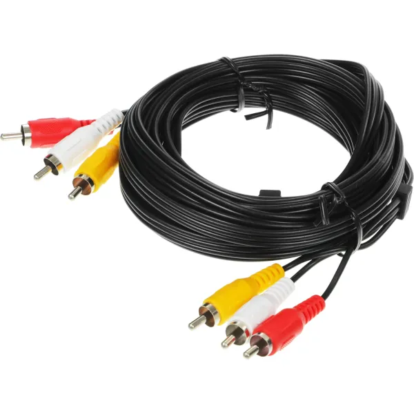Кабель аудио-видео Ningbo (3хRCA (m), 3хRCA (m), 5м)