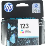 Чернильный картридж HP 123 (многоцветный; 100стр; DJ 2130, 2620, 2630, 2632)