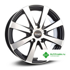 Tech Line 634 R16/6J PCD 4x100 ET 37 ЦО 60,1 черный с полированной лицевой поверхностью