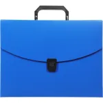 Портфель Бюрократ BPP01BLUE (A4, отделений 1, пластик, толщина пластика 0,7мм, синий)