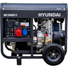 Электрогенератор Hyundai DHY 8500LE-3 (дизельный, трехфазный, пуск ручной/электрический, 7,2/6,5кВт, непр.работа 7,5ч)