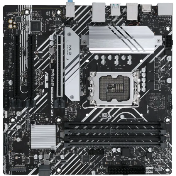 Материнская плата ASUS PRIME B660M-A D4-CSM (LGA1700, Intel B660, 4xDDR4 DIMM, microATX, RAID SATA: 0,1,15,5)