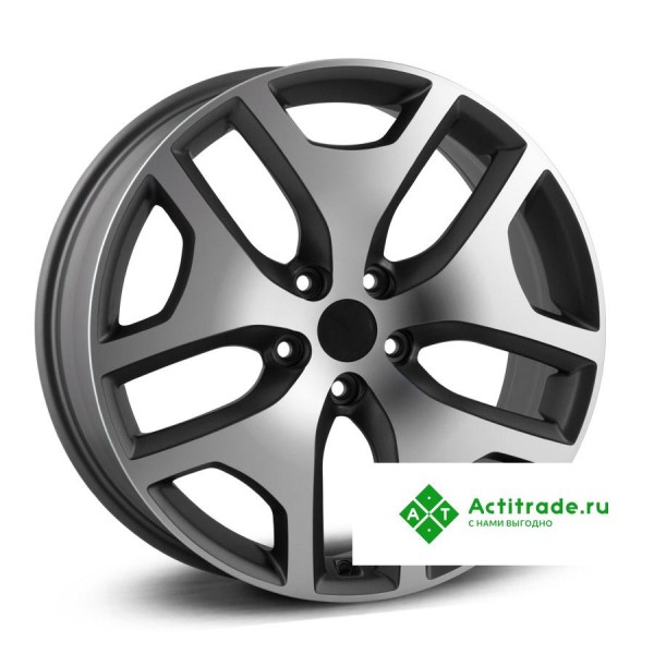 LegeArtis Ki528 R17/6.5J PCD 5x114,3 ET 40 ЦО 67,1 черный матовый с полированной лицевой поверхностью
