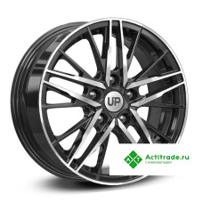 Wheels UP Up108 R16/6.5J PCD 5x110 ET 44 ЦО 63,35 черный с полированной лицевой поверхностью