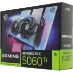 Видеокарта GeForce RTX 5060TI 2647МГц 8Мб MSI (GDDR7, 128бит, 1xHDMI, 3xDP)
