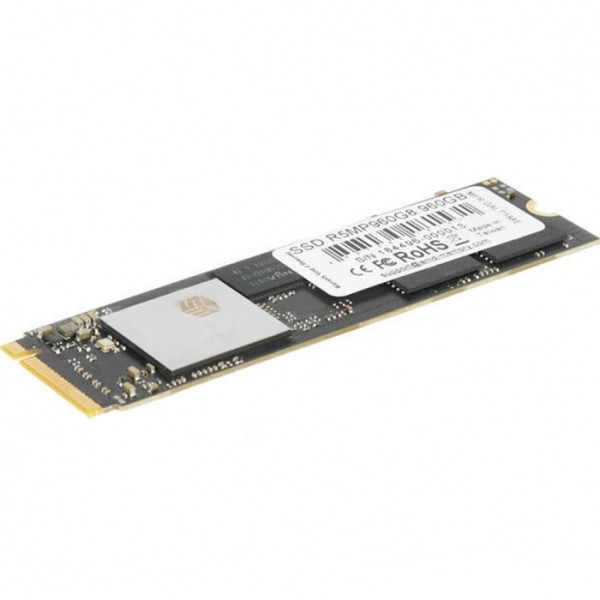 Жесткий диск SSD 480Гб AMD Radeon R5 (2280, 2100/1600 Мб/с, 225694 IOPS)
