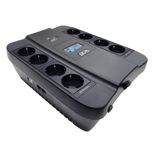 ИБП Powercom Spider SPD-550U LCD (Line-Interactive, 550ВА, 330Вт, 4xCEE 7 (евророзетка))