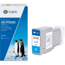 Картридж G&G GG-PFI320C (голубой; 300стр; imagePrograf TM-200, 200MFP, 205, 300, 300MFP, 305) [GG-PFI320C]