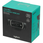 Веб-камера Logitech C922 Pro Stream (3млн пикс., 1920x1080, микрофон, автоматическая фокусировка, USB 2.0)