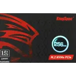 Жесткий диск SSD 256Гб KingSpec (2280, 2200/1300 Мб/с, 96200 IOPS, PCIe 3.0 x4 (NVMe))