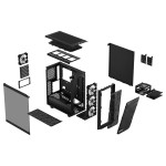 Корпус Fractal Design Meshify 2 Compact RGB Black TG Light Tint (Midi-Tower, 1x120мм)