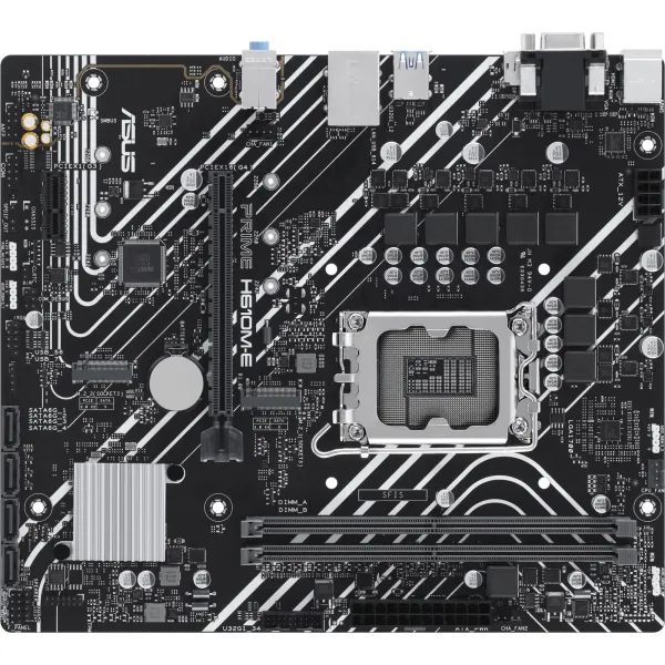 Материнская плата ASUS PRIME H610M-E-CSM (SocketLGA1700, H610, 2xDDR5, microATX)