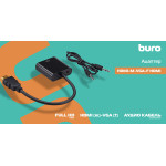 Переходник VGA Buro (HDMI (m), VGA (f), 0,1м)