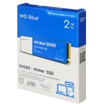 Жесткий диск SSD 2Тб Western Digital Blue SN580 (2280, 4150/4150 Мб/с, 600000 IOPS, PCIe 3.0 x4 (NVMe), для ноутбука и настольного компьютера)