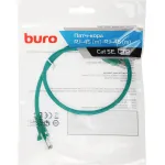 Патч-корд Buro 1427776 (RJ-45 (m), RJ-45 (m), алюминий омедненный, 0,5м, 4пары)