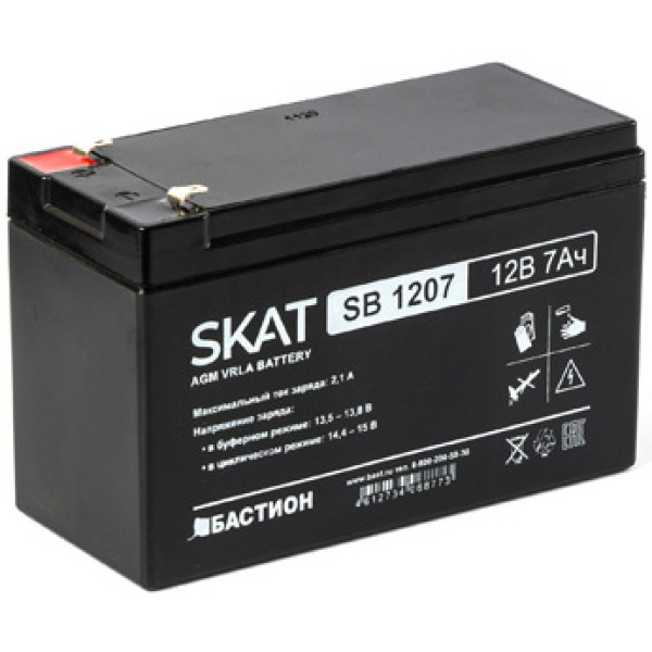 Батарея Бастион SKAT SB 1207 (12В, 7Ач)