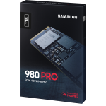 Жесткий диск SSD 1Тб Samsung 980 PRO (M.2, 7000/5000 Мб/с, 1000000 IOPS, PCIe 4.0 x4 (NVMe), 1024Мб, для ноутбука и настольного компьютера)