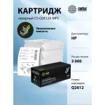 Тонер-картридж Cactus CS-Q2612X-MPS (черный; 3000стр; LJ 1010, 1012, 1015, 1018, 1020)