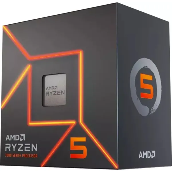 Процессор AMD Ryzen 5 7500F (3700MHz, AM5, L3 32Mb)