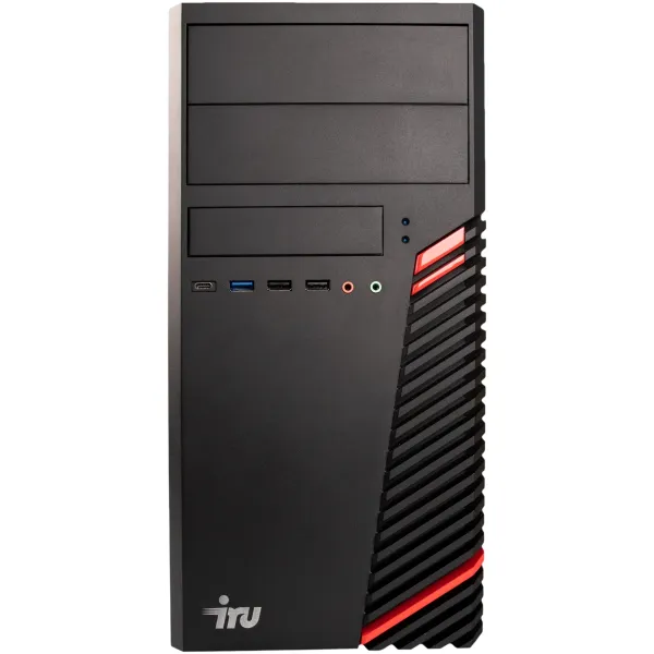 ПК IRU Home 310H6SM (Core i3 12100 3300МГц, DDR4 8Гб, SSD 256Гб, Intel UHD Graphics 730, FreeDOS)