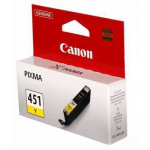 Чернильный картридж Canon CLI-451Y (желтый; 7стр; 7мл; Pixma iP7240, MG6340, MG5440)