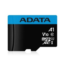 Карта памяти microSDXC 64Гб ADATA (Class 10, 10Мб/с, UHS-I U1, адаптер на SD) [AUSDX64GUICL10A1-RA1]