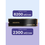 Жесткий диск SSD 512Гб ADATA LEGEND 900 (M.2 2280, 6200/2300 Мб/с, PCI-E GEN4 X4)