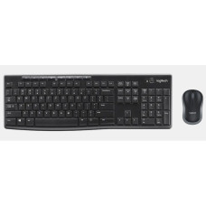 Клавиатура и мышь Logitech Wireless Combo MK270 Black USB (радиоканал, классическая мембранная, 112кл, светодиодная, кнопок 2, 1000dpi) [920-004509]